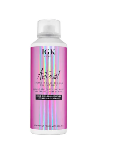 IGK Antisocial Overnight Bond-Building Dry Hair Mask 187ml