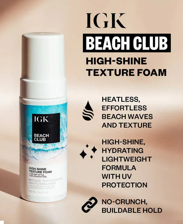 IGK Beach Club High Shine Texture Foam 150ml, view 5