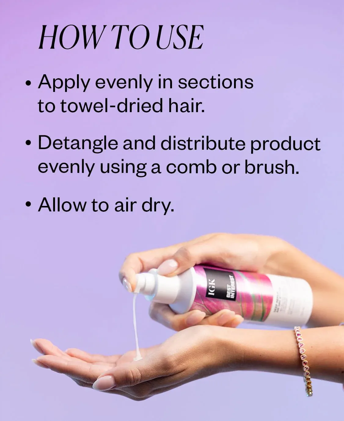 IGK BEST INTEREST Deep Repair Air Dry Styler 150ml, view 5