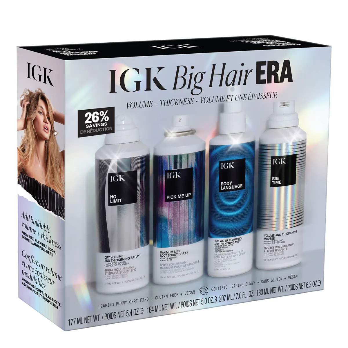 IGK Big Hair Era Quad Pack
