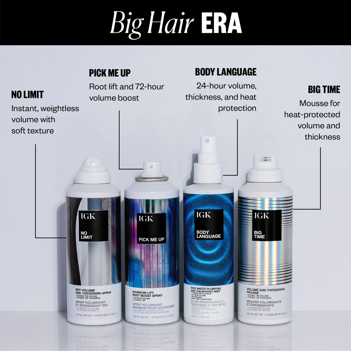 IGK Big Hair Era Quad Pack, view 2