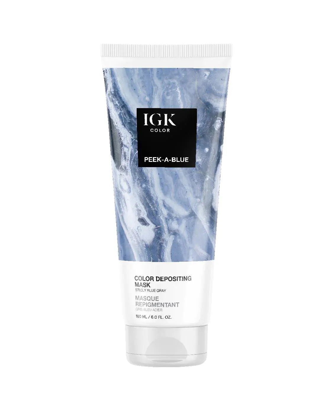 IGK Color Depositing Mask Peek-A-Blue - Steely Blue Gray 180ml