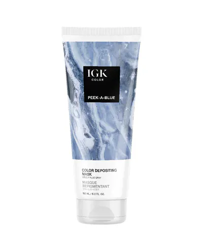 IGK Color Depositing Mask Peek-A-Blue - Steely Blue Gray 180ml