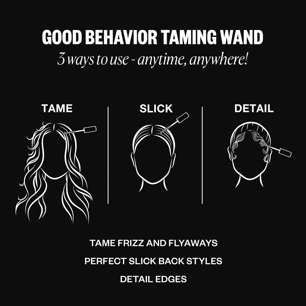 IGK GOOD BEHAVIOR Frizz & Flyaway Hair Taming Wand 13.5ml, view 6