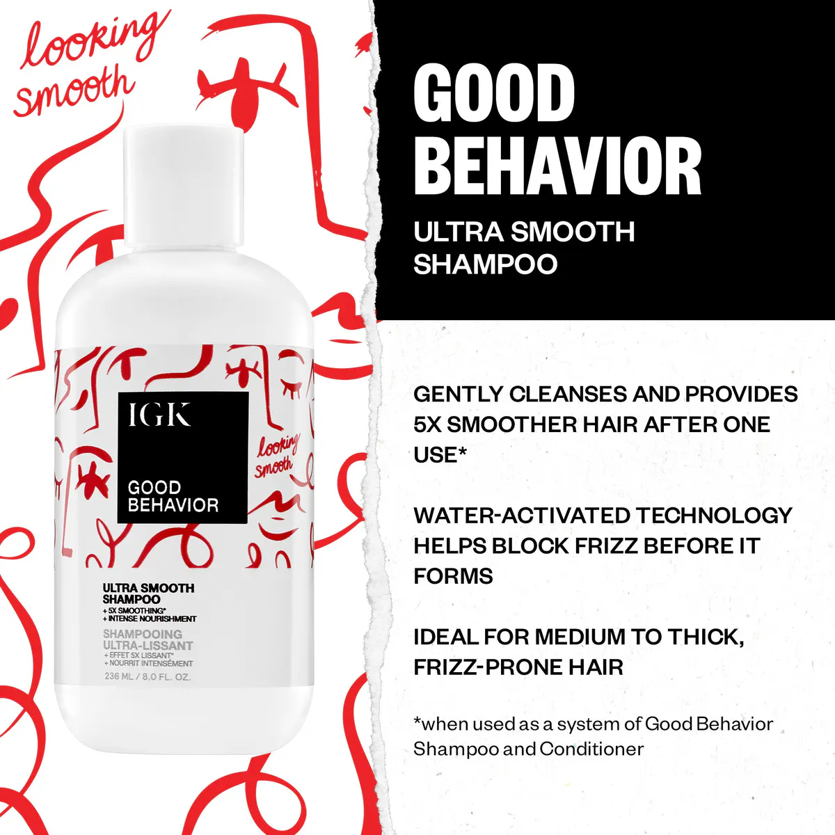 IGK Good Behavior Shampoo 236ml, view 7