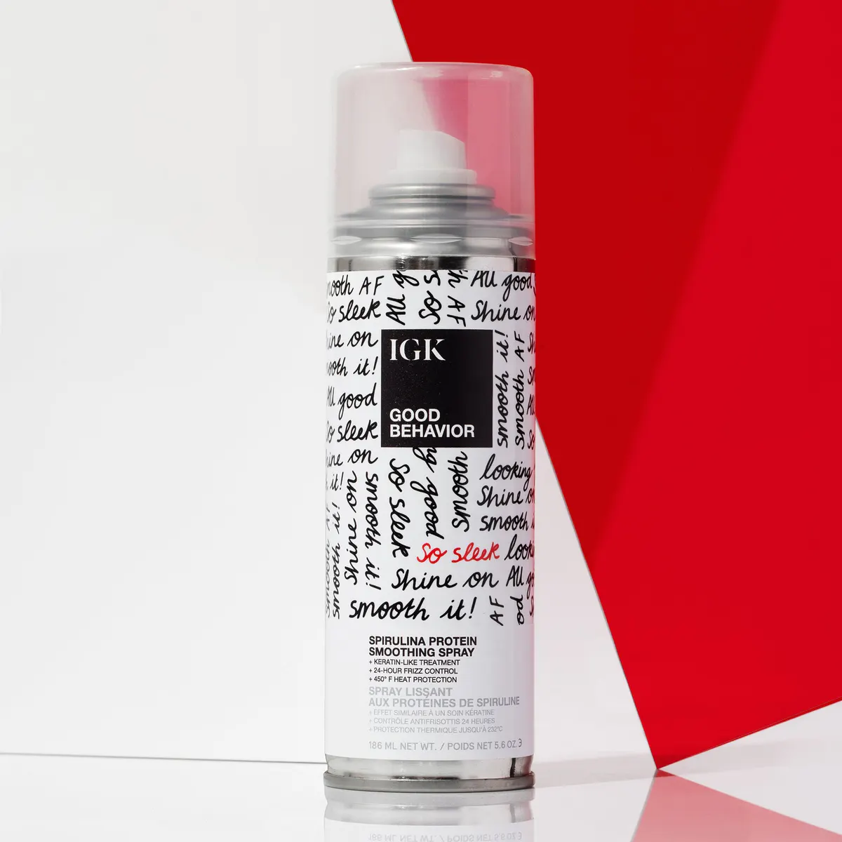 IGK Good Behaviour Spirulina Protein Smoothing Spray 186ml, view 5