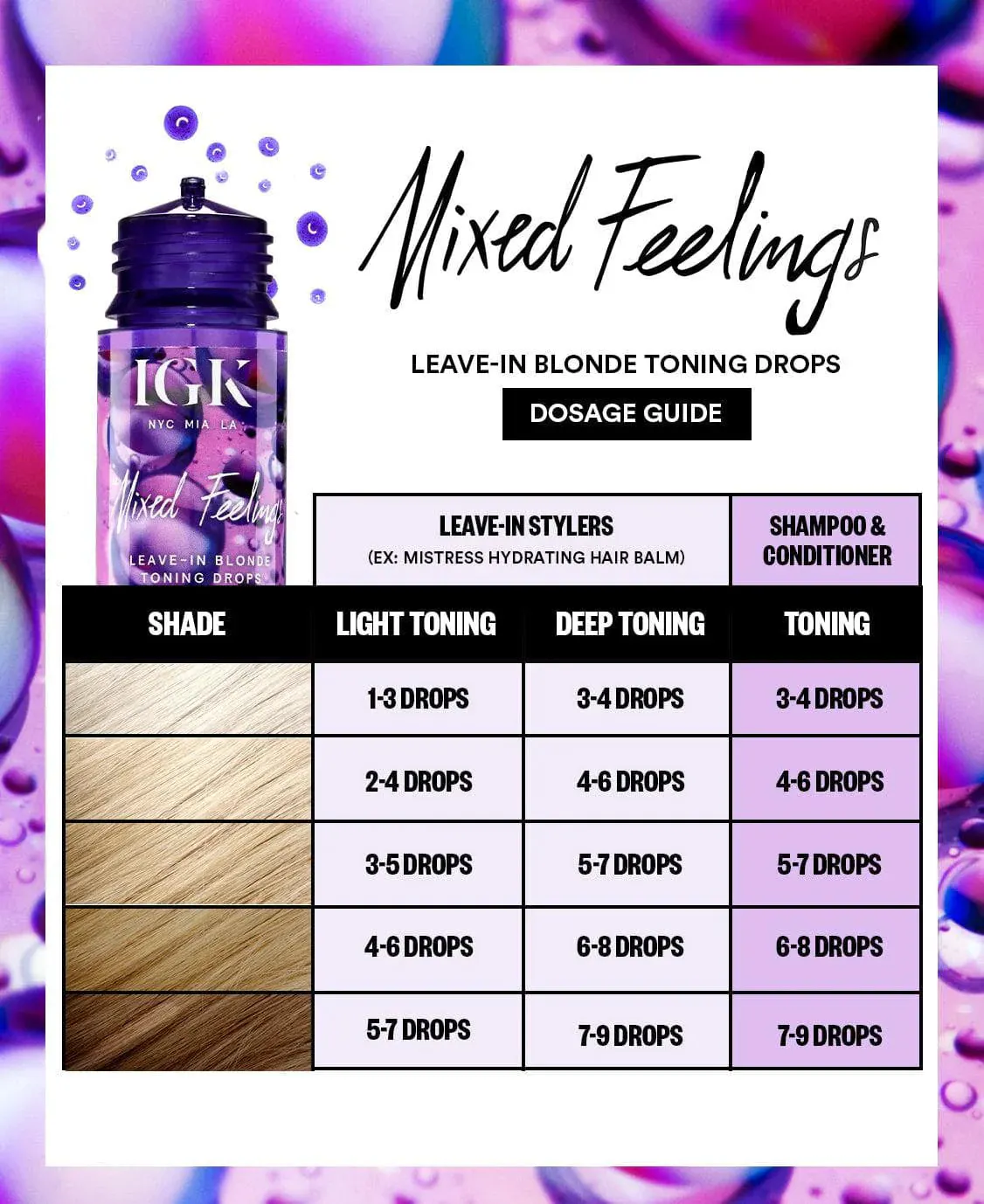 IGK Mixed Feelings Leave-In Toning Drops Blonde 30ml, view 3