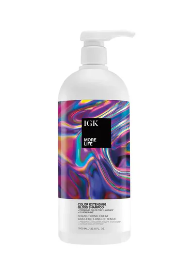 IGK More Life Color Extending Gloss Shampoo 1000ml