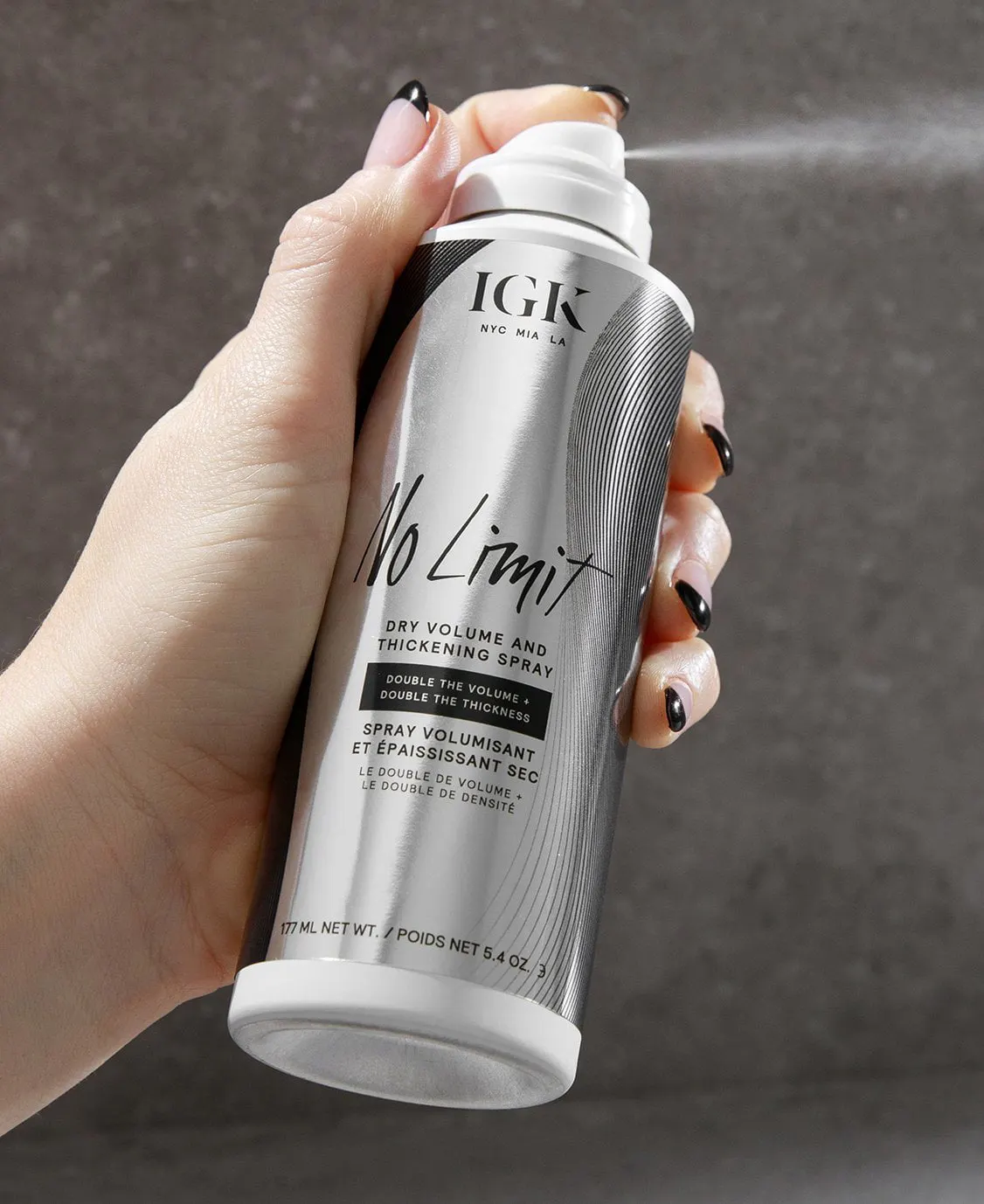 IGK NO LIMIT Dry Volume and Thickening Spray 177ml, view 2