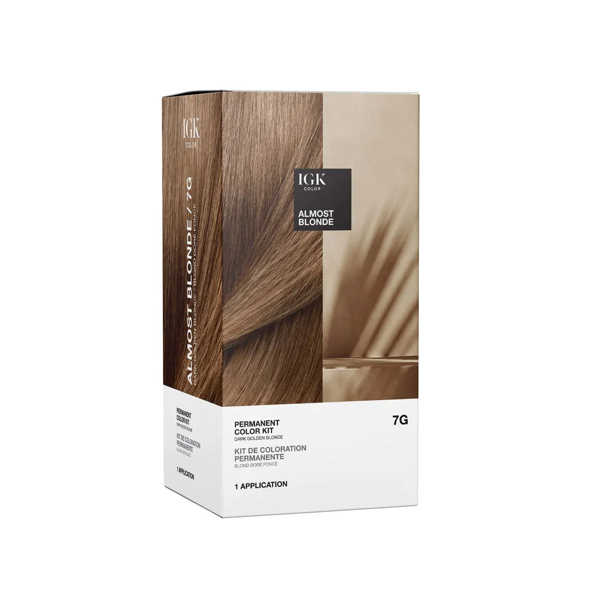 IGK Permanent Color Kit Almost Blonde - Dark Golden Blonde, view 2