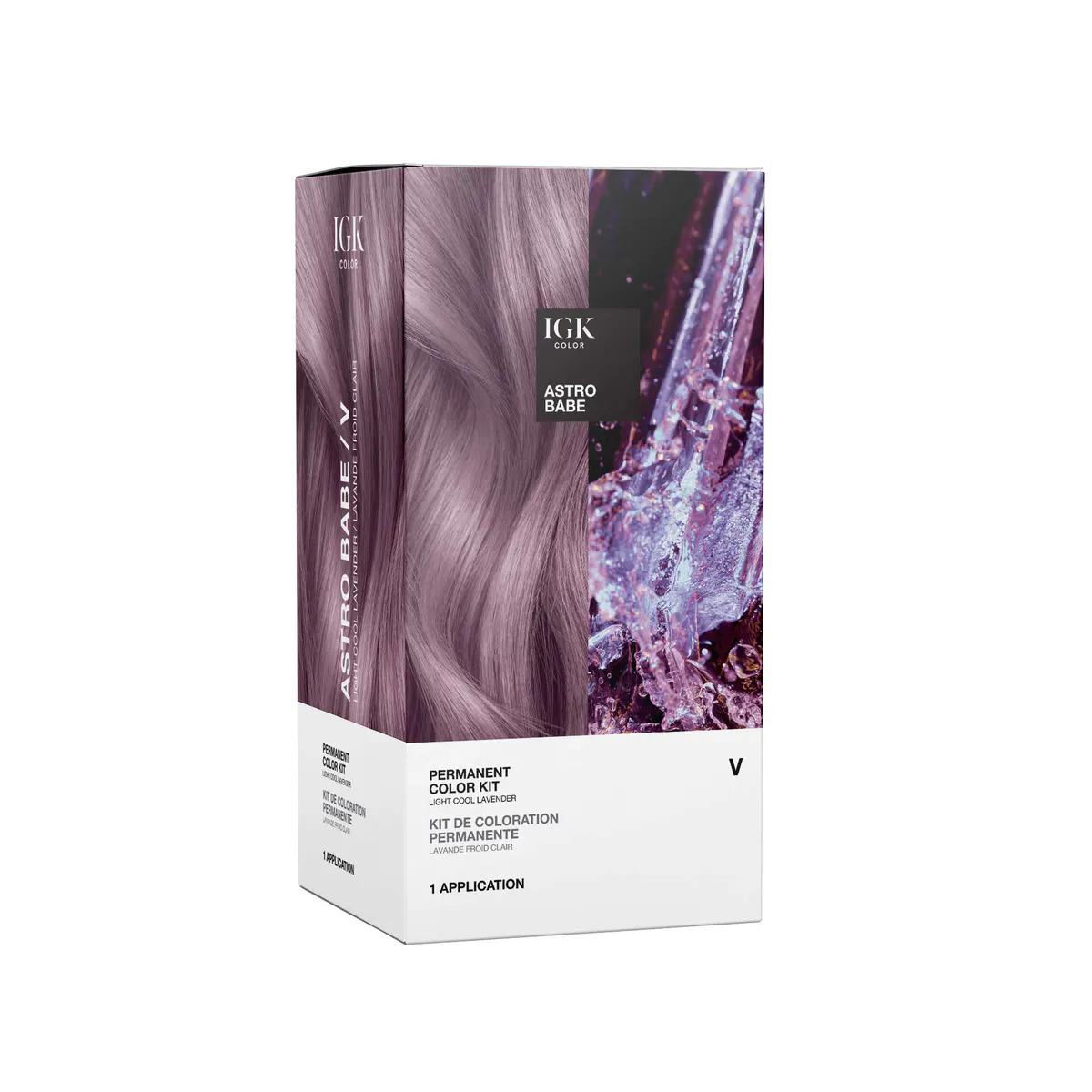 IGK Permanent Color Kit Astro Babe - Light Cool Lavender, view 2