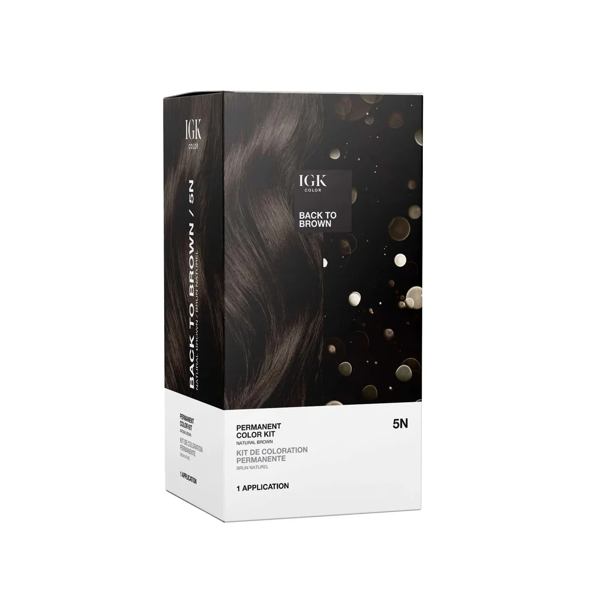 IGK Permanent Color Kit Back To Brown - Natural Brown, view 2