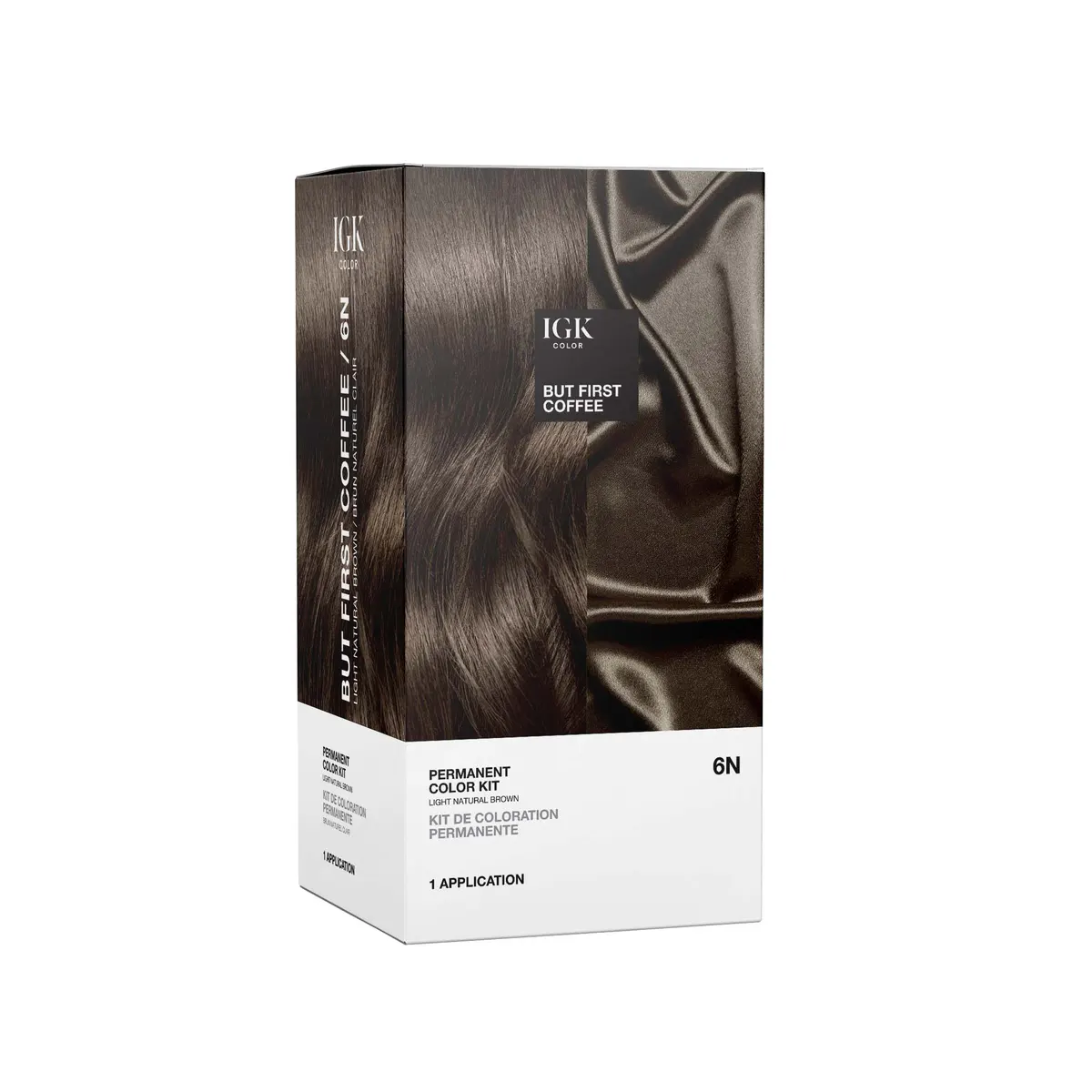 IGK Permanent Color Kit But First Coffee - Light Natural Brown, view 2