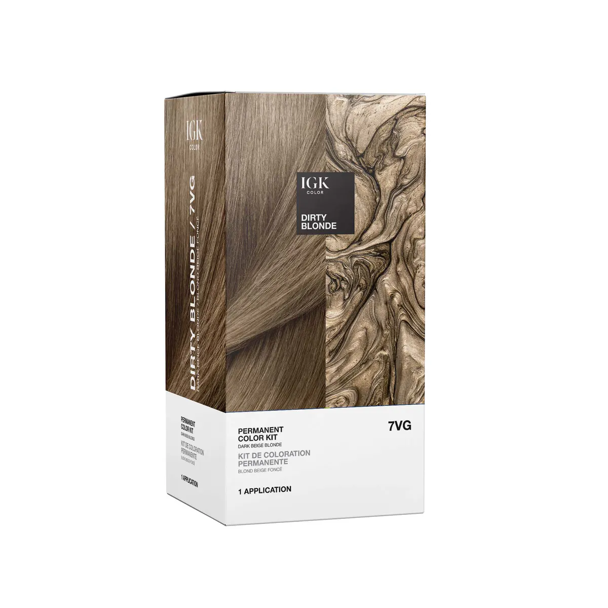 IGK Permanent Color Kit Dirty Blonde - Dark Beige Blonde, view 2