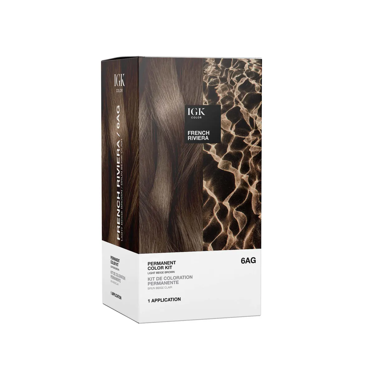 IGK Permanent Color Kit French Riviera - Light Beige Brown, view 2