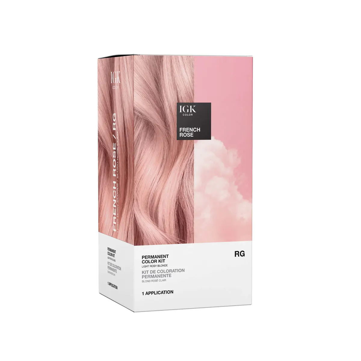 IGK Permanent Color Kit French Rose - Light Rosy Blonde, view 2