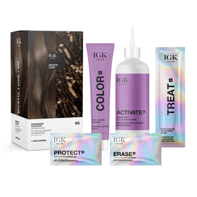 IGK Permanent Color Kit Mystic Love - Golden Light Brown