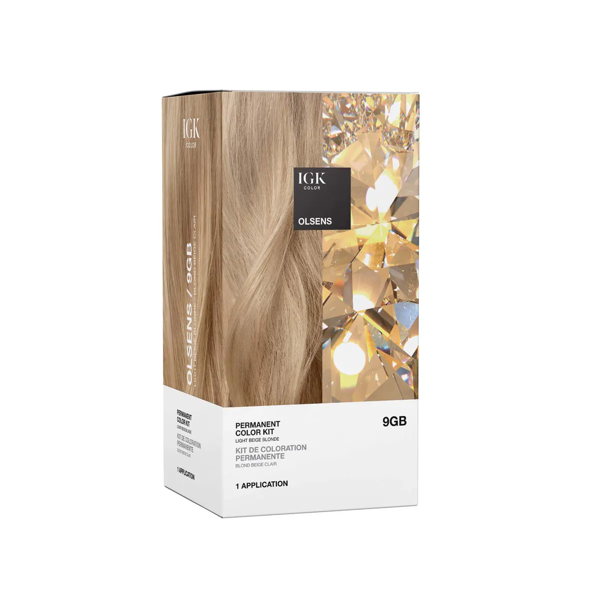 IGK Permanent Color Kit Olsens - Light Beige Blonde, view 2
