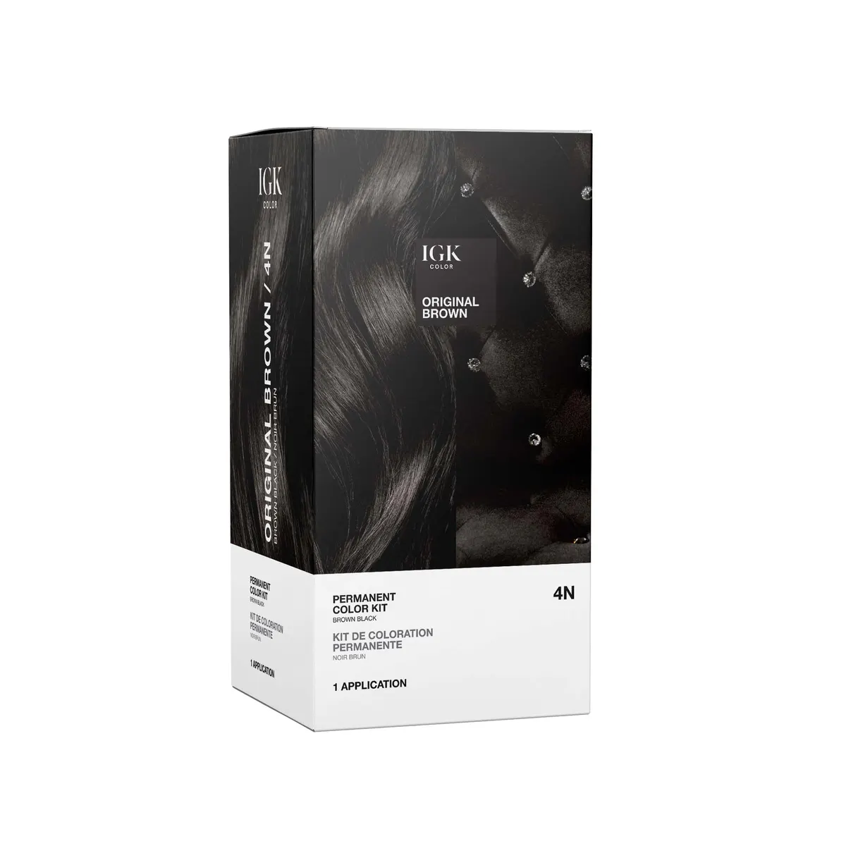 IGK Permanent Color Kit Original Brown - Brown Black, view 2