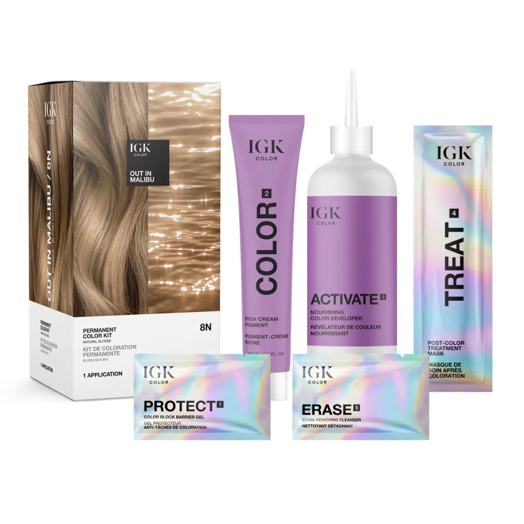 IGK Permanent Color Kit Out in Malibu - Natural Blonde
