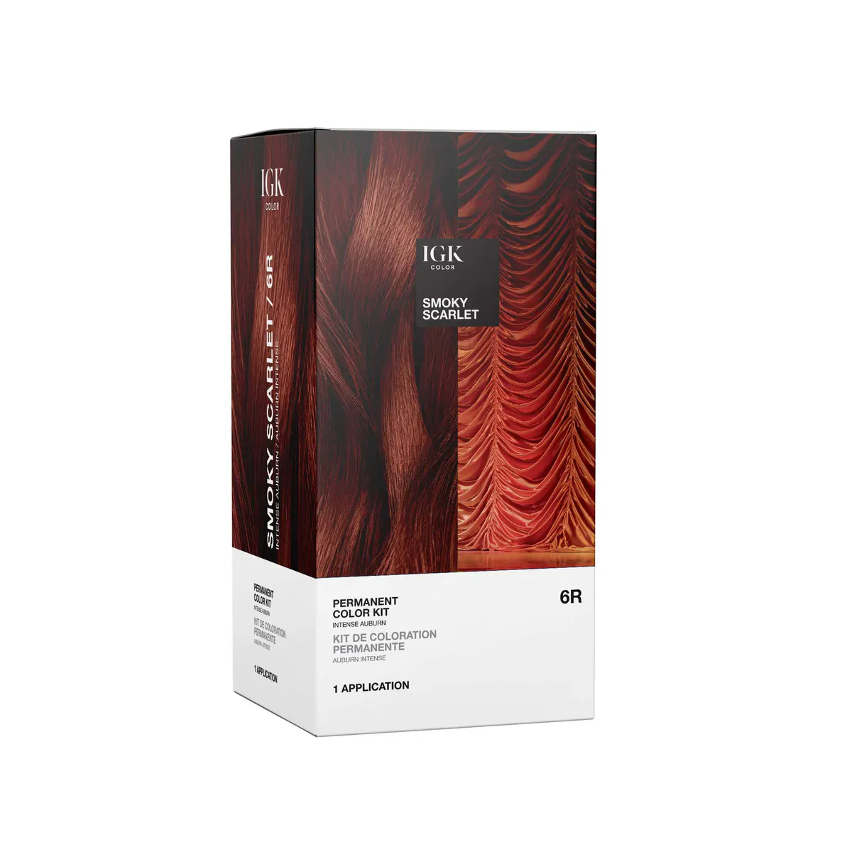 IGK Permanent Color Kit Smoky Scarlet - Intense Auburn, view 2