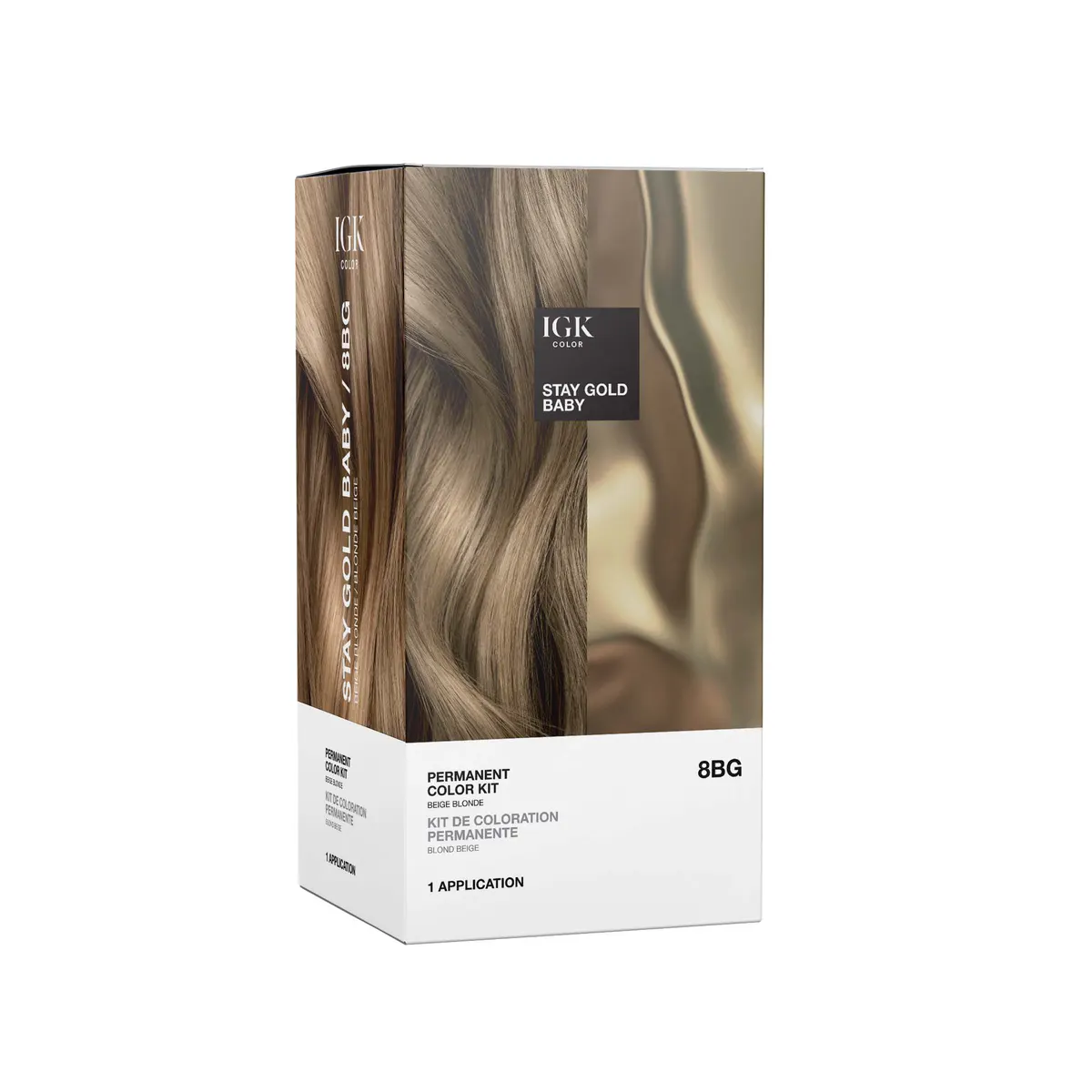 IGK Permanent Color Kit Stay Gold Baby - Beige Blonde, view 2
