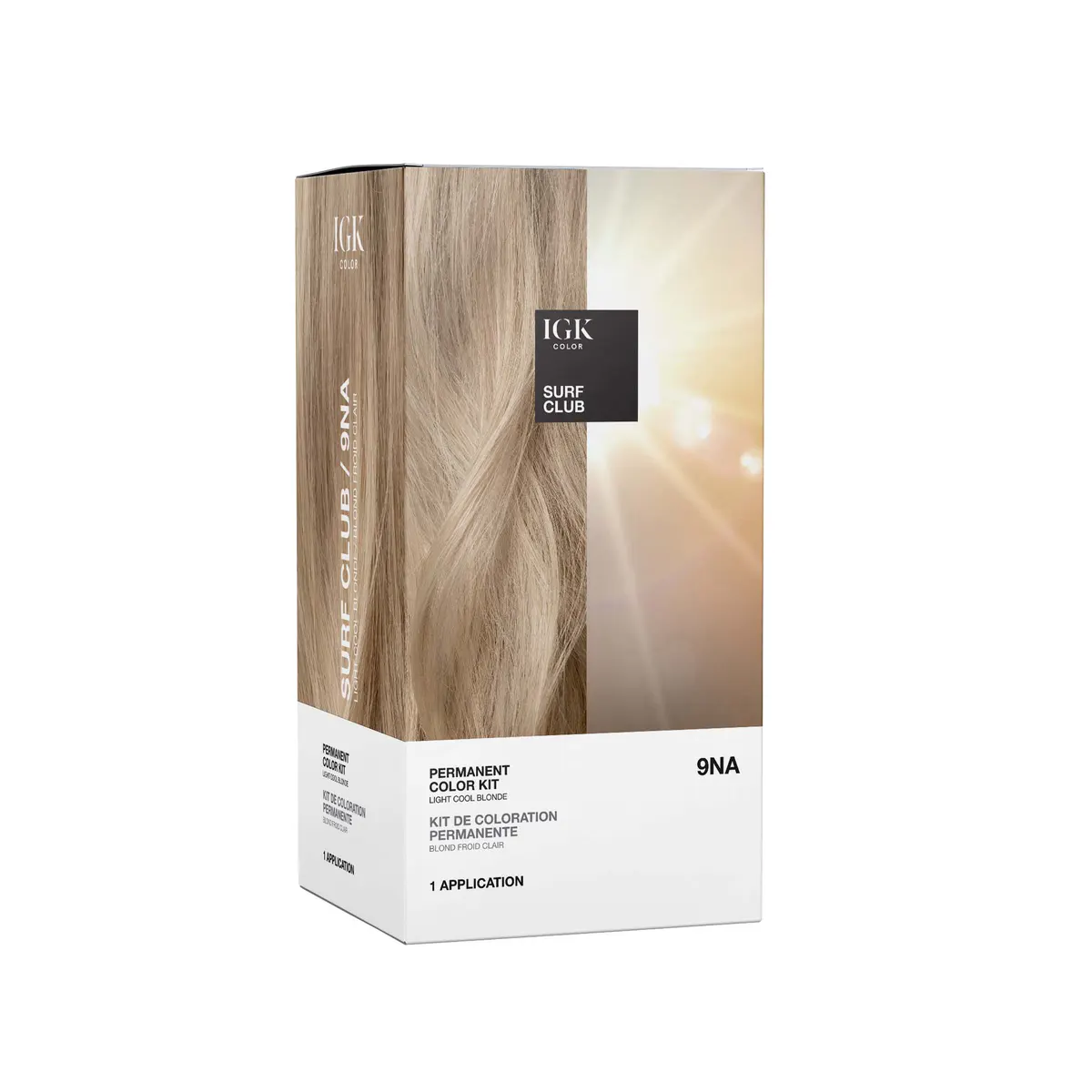 IGK Permanent Color Kit Surf Club - Light Cool Blonde, view 2