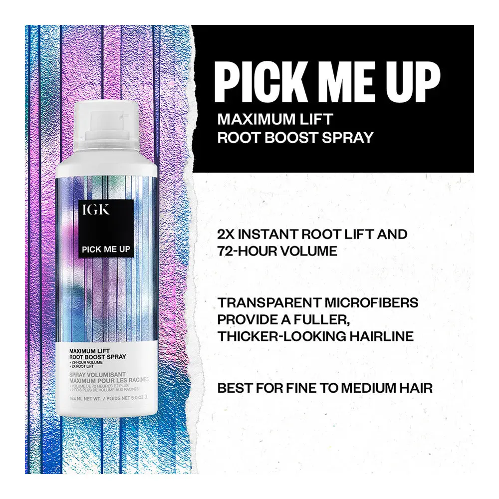 IGK Pick Me Up Maximum Lift Root Boost Spray 164ml, view 5