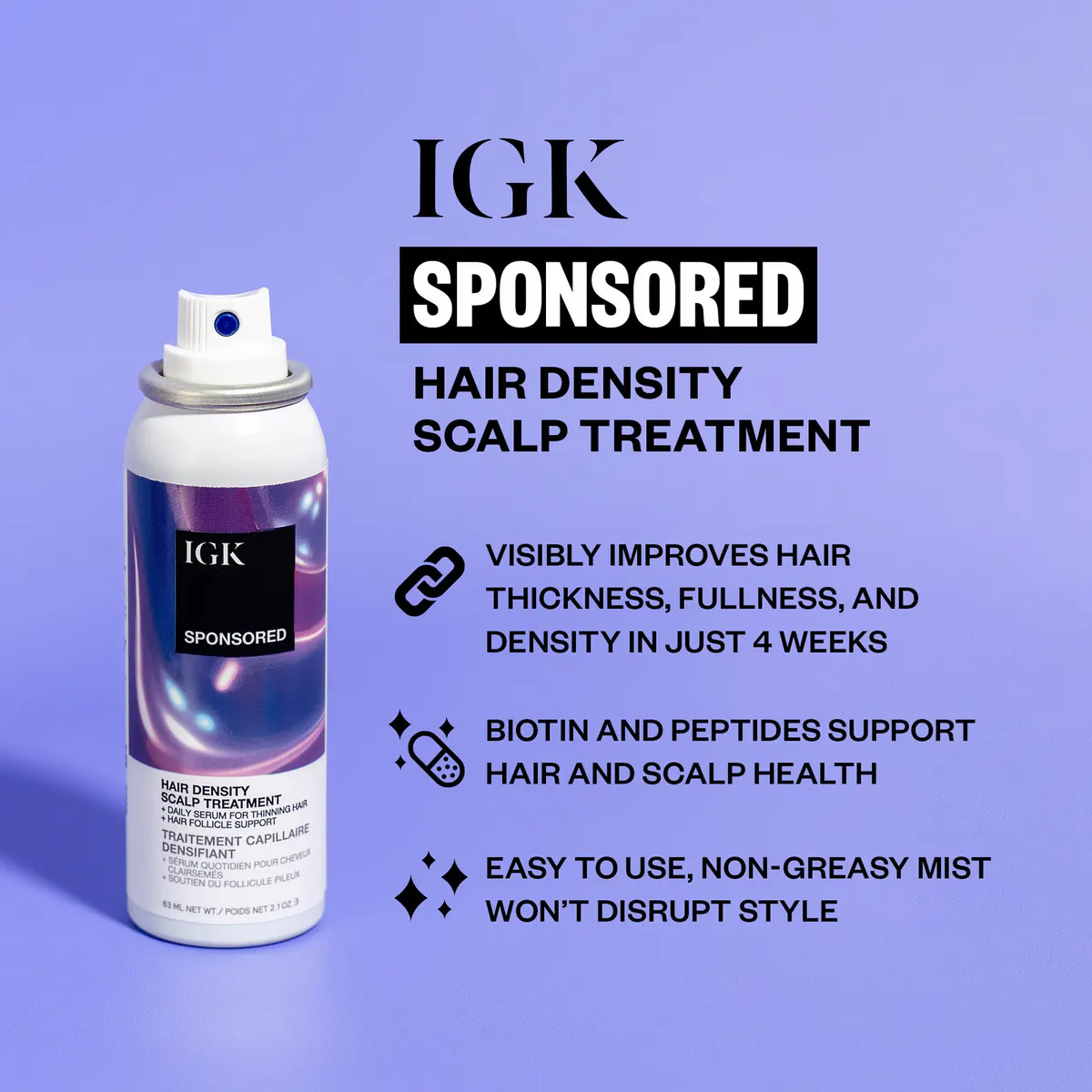 IGK SPONSORED Hair Density Scalp Treatment 63ml, view 4