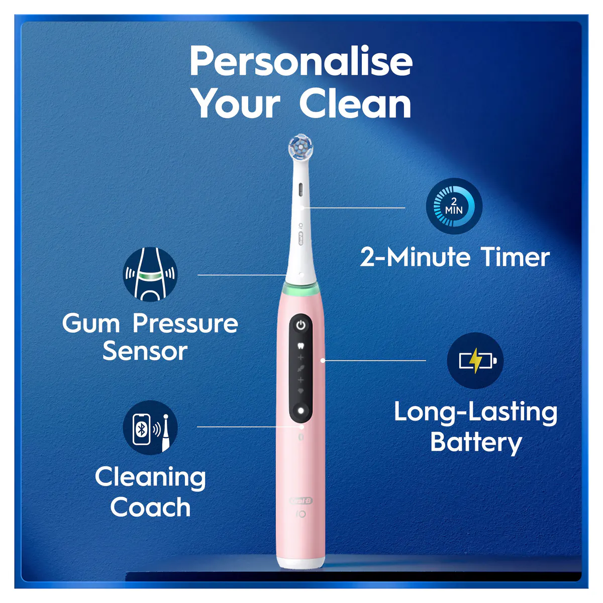 Oral-B iO 5 Personalised Clean - Blush Pink, view 8