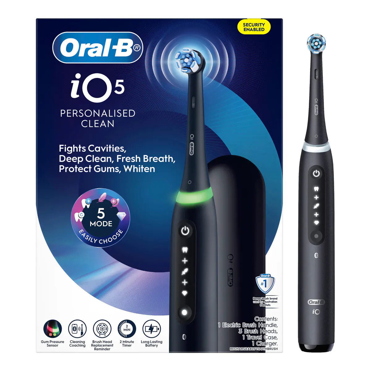 Oral-B iO 5 Personalised Clean - Matte Black