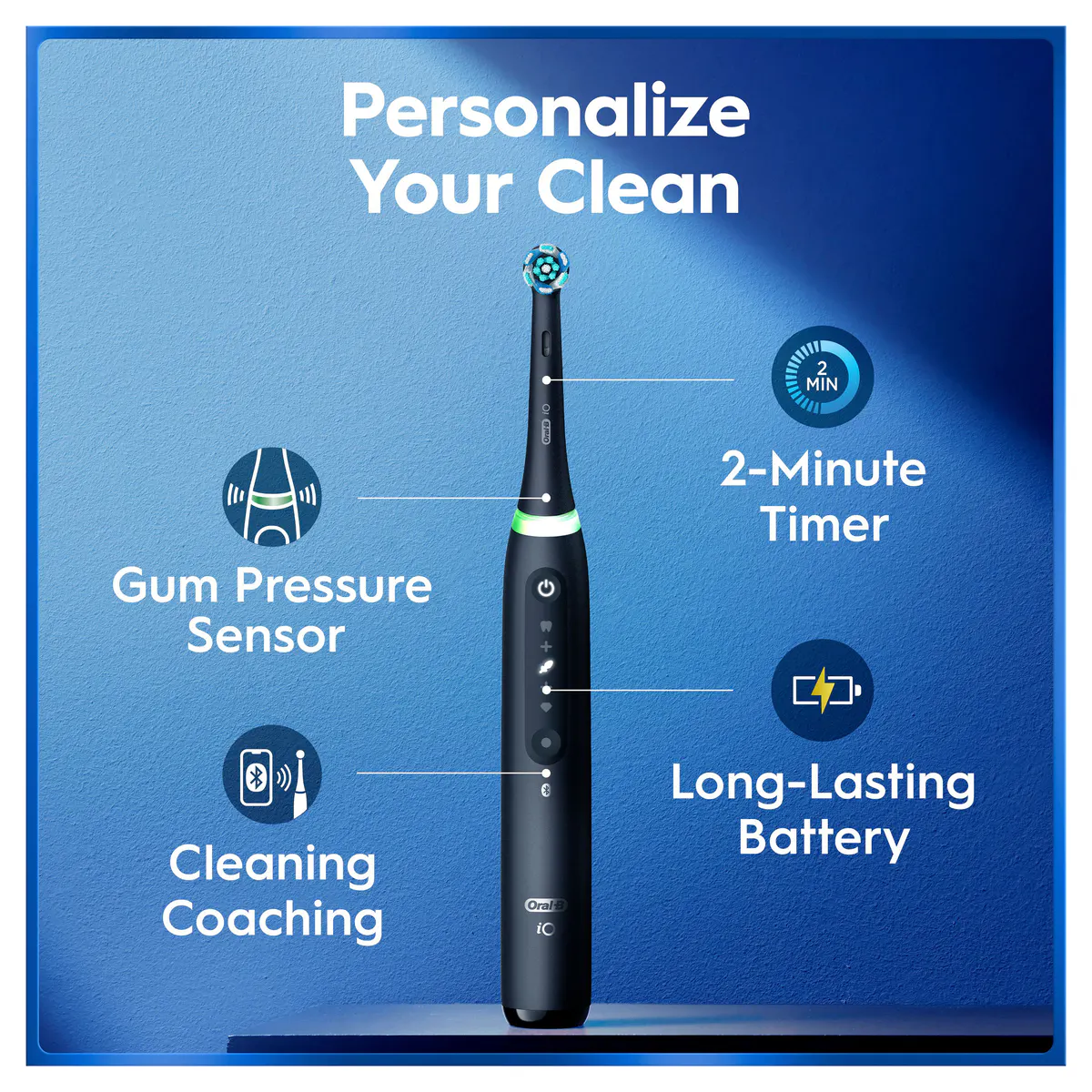 Oral-B iO 5 Personalised Clean - Matte Black, view 8