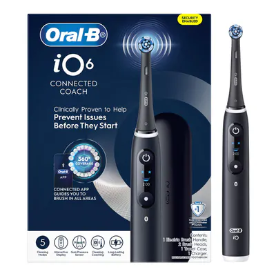 Oral-B iO 6 Connected Coach Advanced Clean - Black Lava