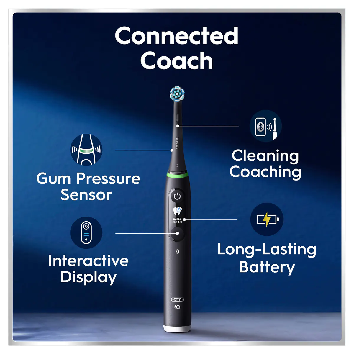 Oral-B iO 6 Connected Coach Advanced Clean - Black Lava, view 9
