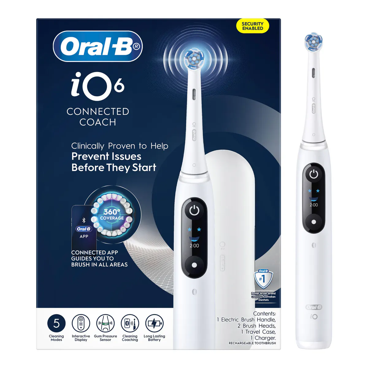 Oral-B iO 6 Connected Coach Advanced Clean - White
