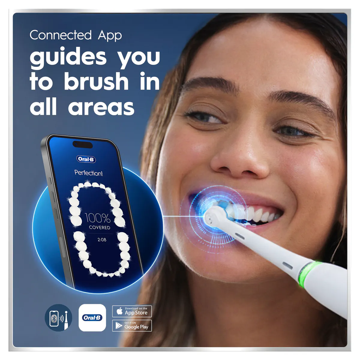 Oral-B iO 6 Connected Coach Advanced Clean - White, view 3