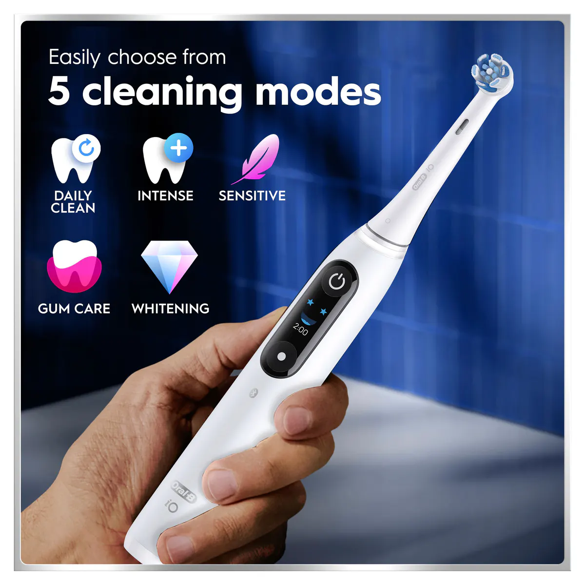 Oral-B iO 6 Connected Coach Advanced Clean - White, view 9