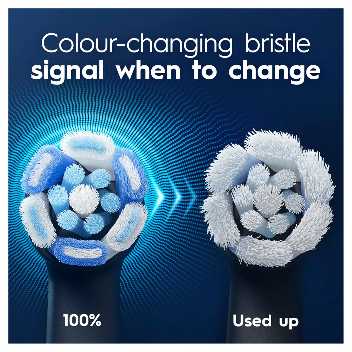 Oral-B iO Advanced Clean Black Electric Toothbrush Replacement Heads, 4pk, view 3
