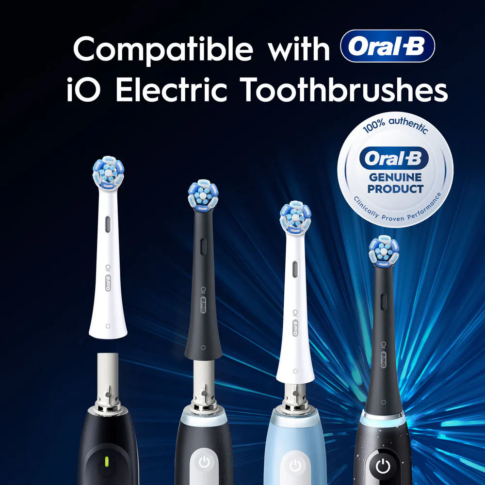 Oral-B iO Advanced Clean Black Replacement Brush Heads, 8 Pack, view 4