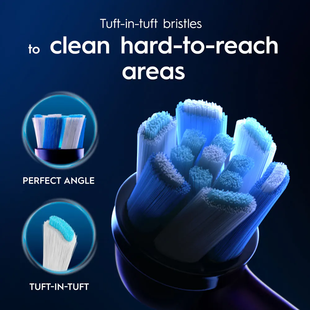 Oral-B iO Advanced Clean Black Replacement Brush Heads, 8 Pack, view 5