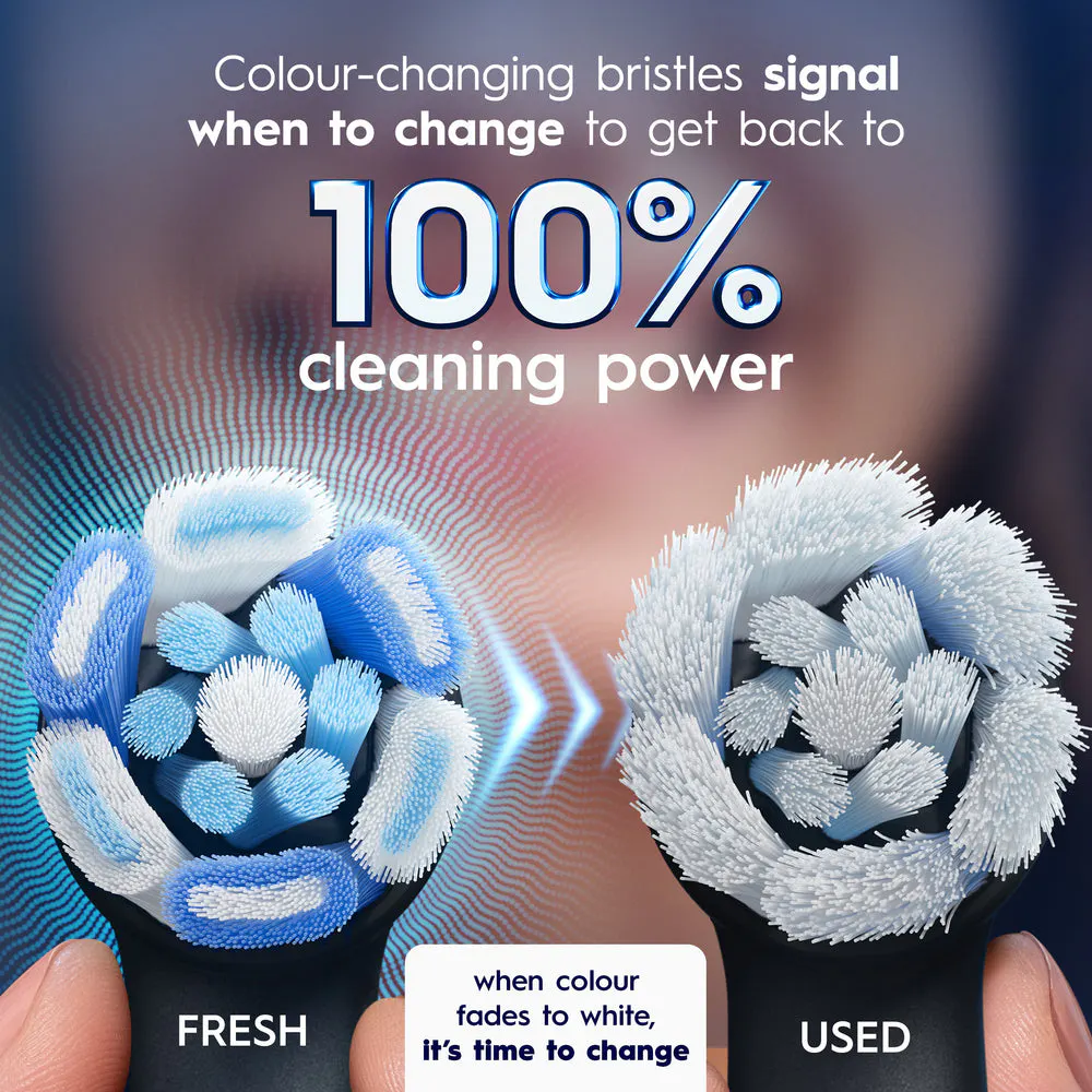 Oral-B iO Advanced Clean Black Replacement Brush Heads, 8 Pack, view 7