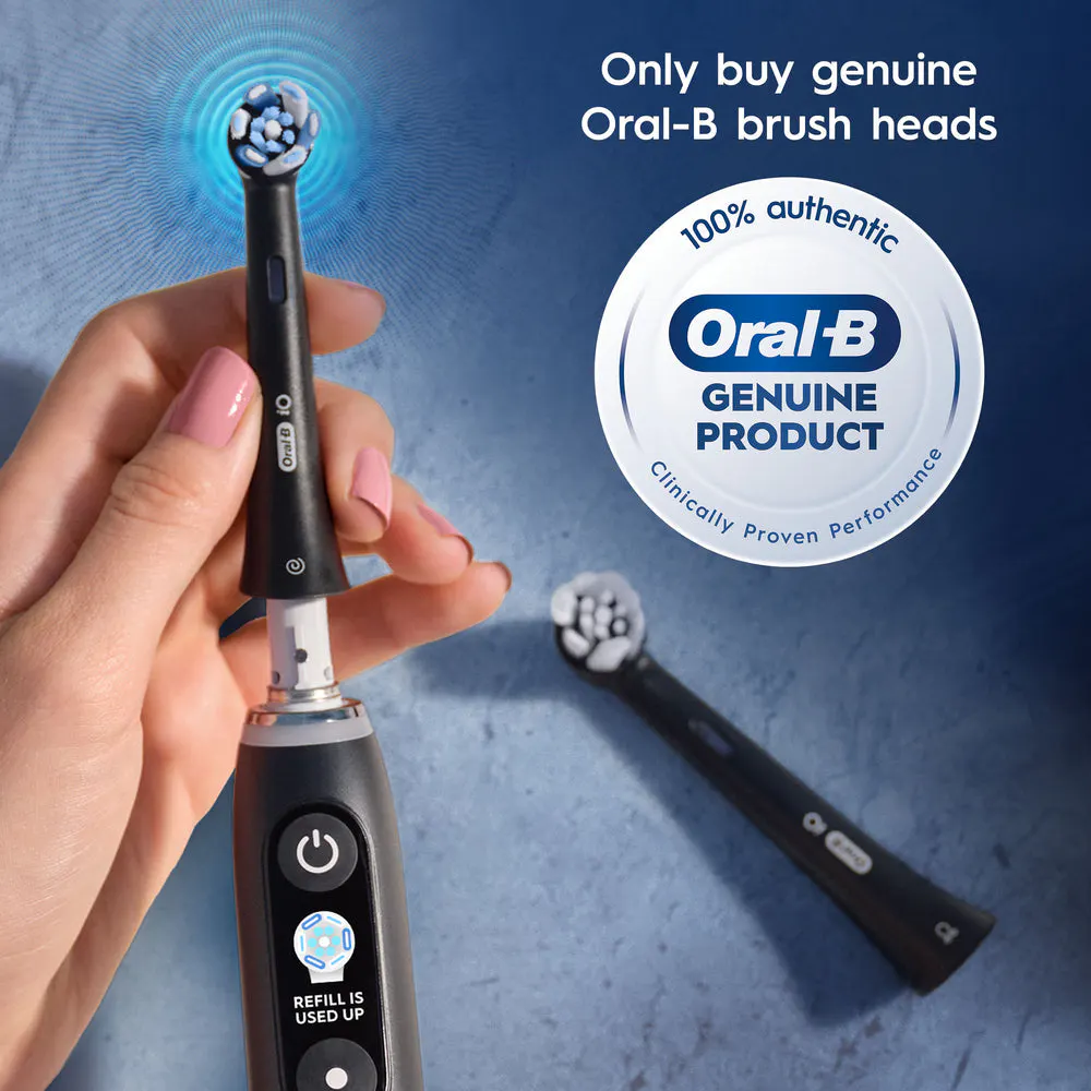 Oral-B iO Advanced Clean Black Replacement Brush Heads, 8 Pack, view 8