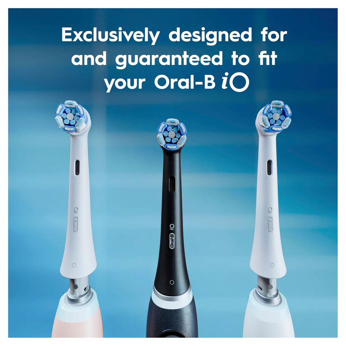 Oral-B iO Clean & Gum Protect White Electric Toothbrush Replacement Heads, 2pk, view 3