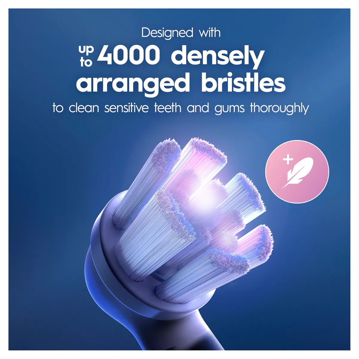 Oral-B iO Clean & Gum Protect White Electric Toothbrush Replacement Heads, 2pk, view 5
