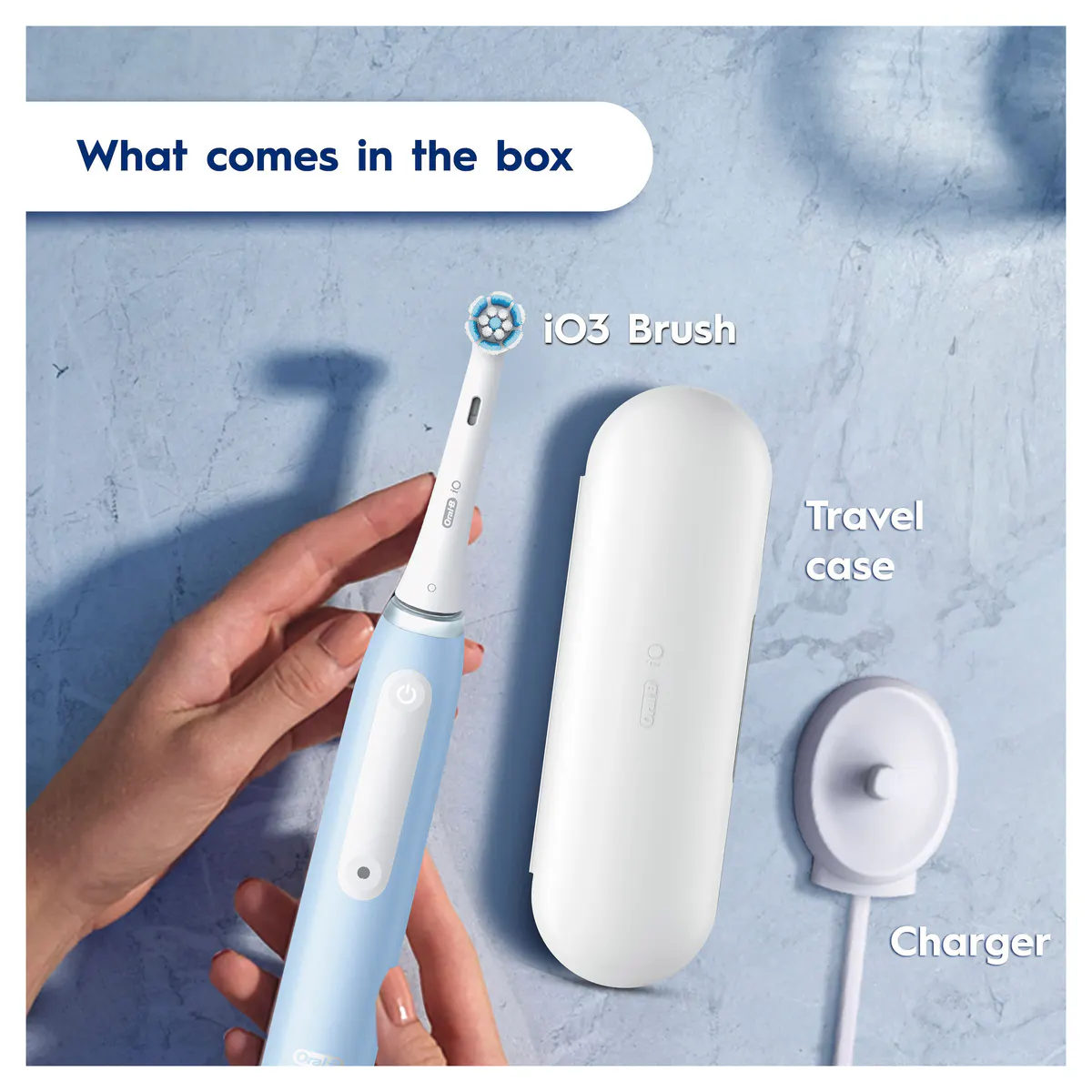 Oral-B iO Series 3 Clean & Gum Protect - Ice Blue, view 2