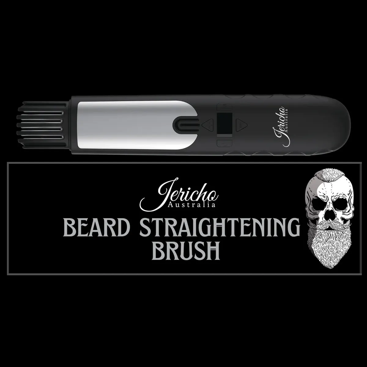 Jericho 2 in 1 Beard Straightening Brush, view 3
