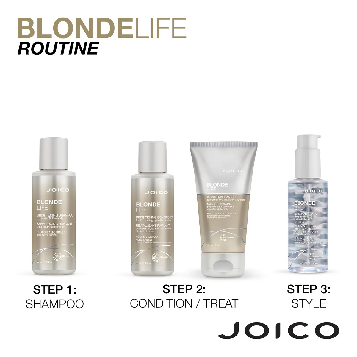 Joico Blonde Life Brightening Conditioner 50ml, view 6