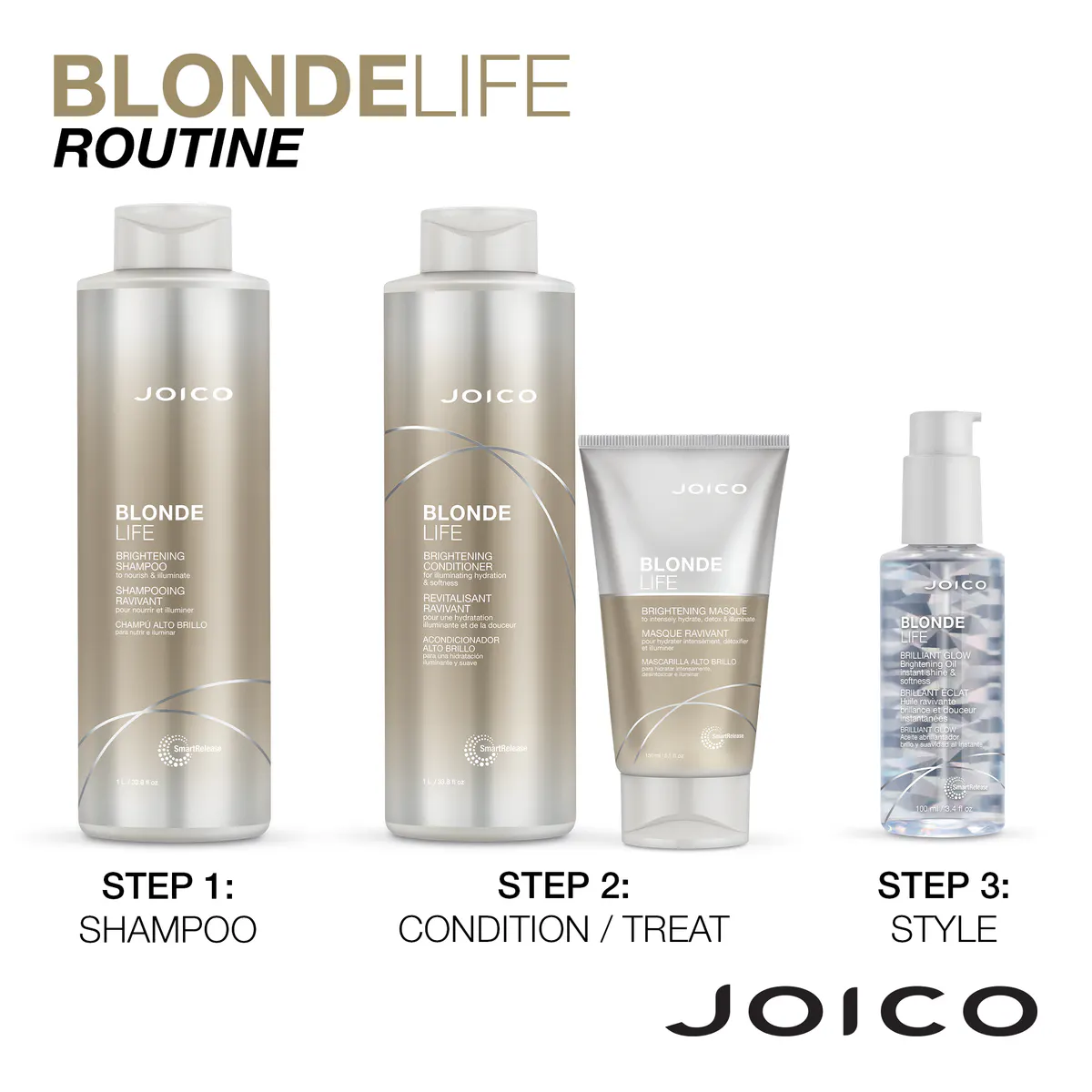 Joico Blonde Life Brightening Shampoo 1000ml, view 6