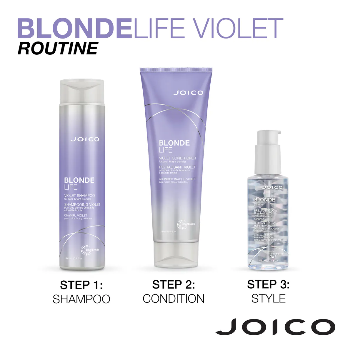 Joico Blonde Life Brilliant Glow Brightening Oil 100ml, view 5