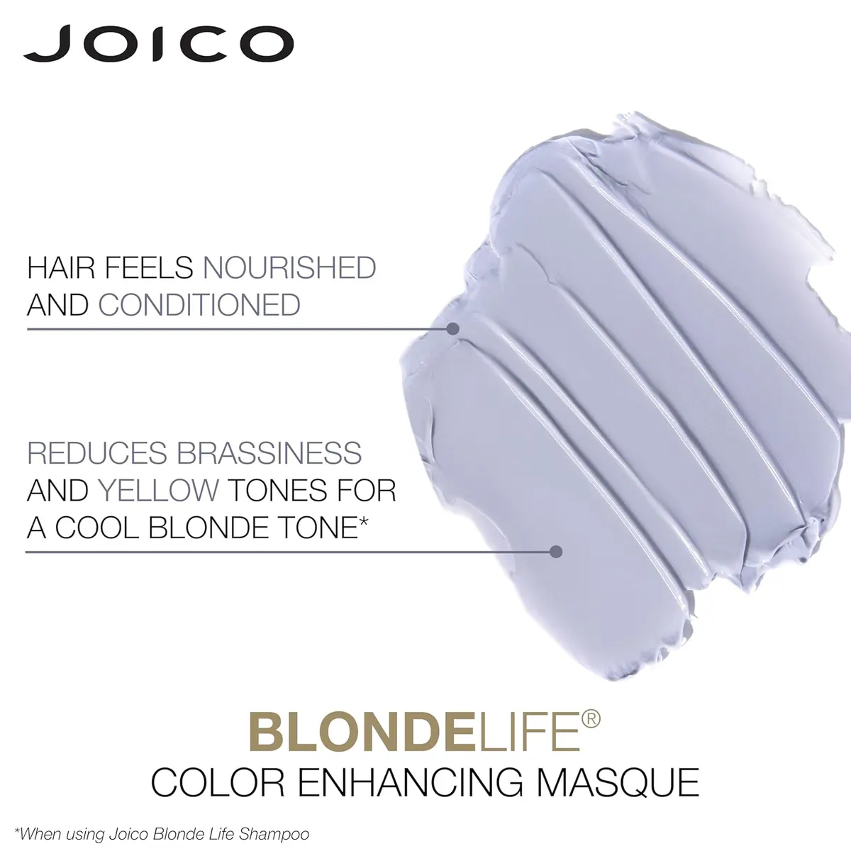 Joico Blonde Life Masque Color Enhancing Masque Silver 150ml, view 3